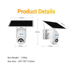 Telecamera IP ESCAM QF450 HD 1080P 4G AU ad alimentazione solare con memoria 64G, supporto audio bidirezionale e rilevamento del movimento PIR, visione notturna e scheda TF, with 64G Memory