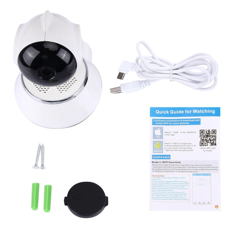 Telecamera IP WiFi HD 1280x720P ruotabile 360° V380