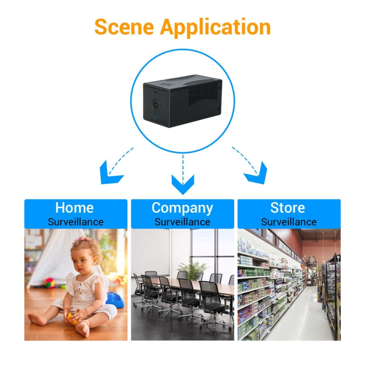 Telecamera IP WiFi HD 1080P con visione notturna e audio
