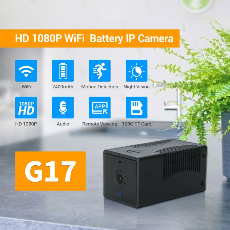 Telecamera IP WiFi intelligente G17 da 2,0 milioni di pixel HD 1080P, supporto per visione notturna, audio bidirezionale, rilevamento del movimento e scheda TF, presa AU, NC0310AU, NC0310EU, NC0310UK, NC0310US