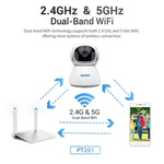 Telecamera IP WiFi ESCAM PT201 HD 1080P con visione notturna