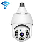 DP18 3.0MP Smart WiFi 1080P HD Telecamera per lampadina di rete esterna, supporto per visione notturna a infrarossi, rilevamento del movimento e scheda TF, DP18