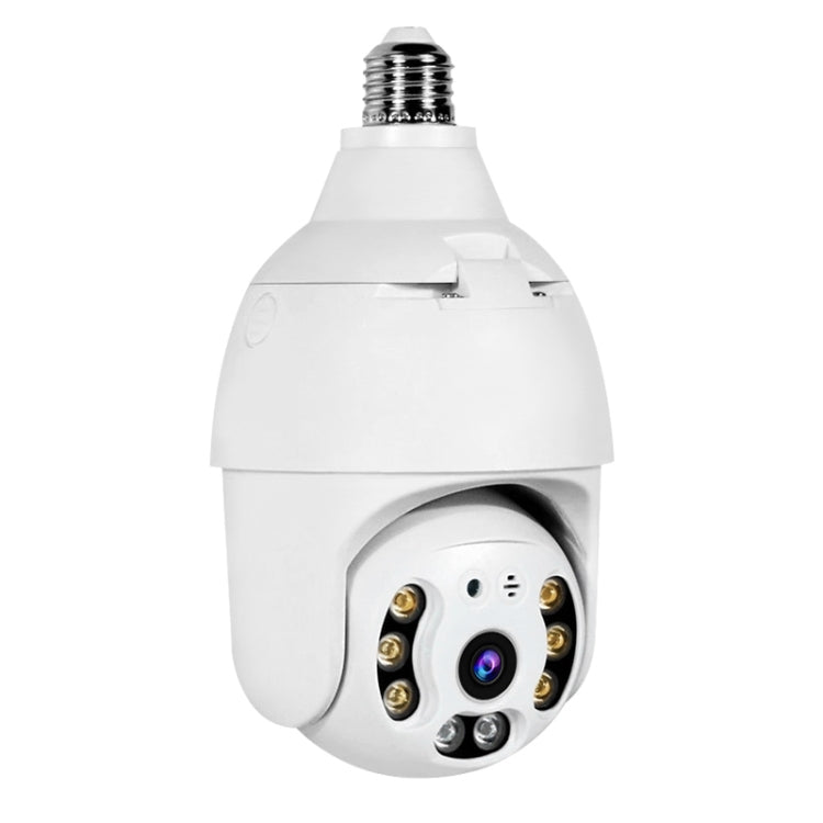 DP18 3.0MP Smart WiFi 1080P HD Telecamera per lampadina di rete esterna, supporto per visione notturna a infrarossi, rilevamento del movimento e scheda TF, DP18