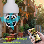 Telecamera WiFi HD per lampadina esterni con visione notturna
