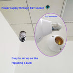 Telecamera WiFi HD per lampadina esterni con visione notturna