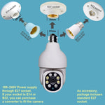 Telecamera WiFi HD per lampadina esterni con visione notturna