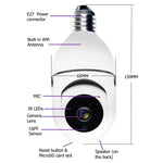 Telecamera di rete WiFi 1080P HD per esterni con lampadina
