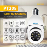 Telecamera WiFi ESCAM PT208 1080P HD con lampadina