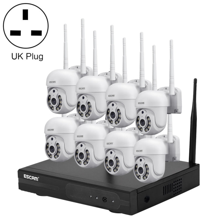 Sistema di sicurezza wireless ESCAM WNK718 8 canali HD 3MP