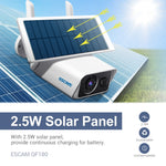Telecamera IP WiFi solare ESCAM QF180 3MP H.265
