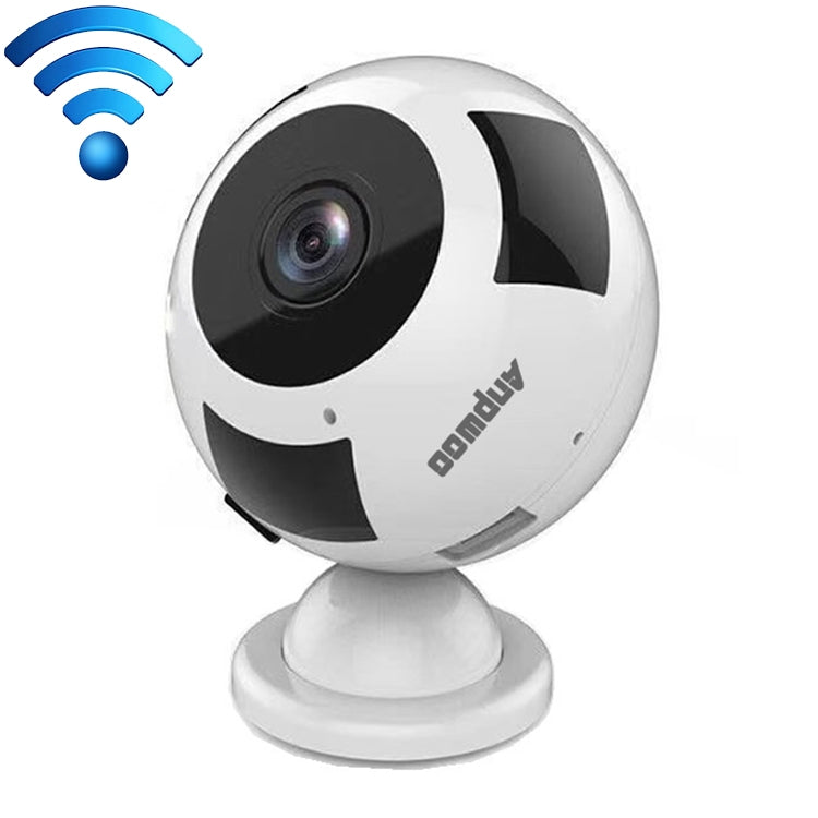 Anpwoo MN003 Telecamera IP WiFi HD panoramica a 360 gradi 960P, supporto rilevamento movimento e visione notturna a infrarossi e scheda TF (massimo 64 GB), MN003