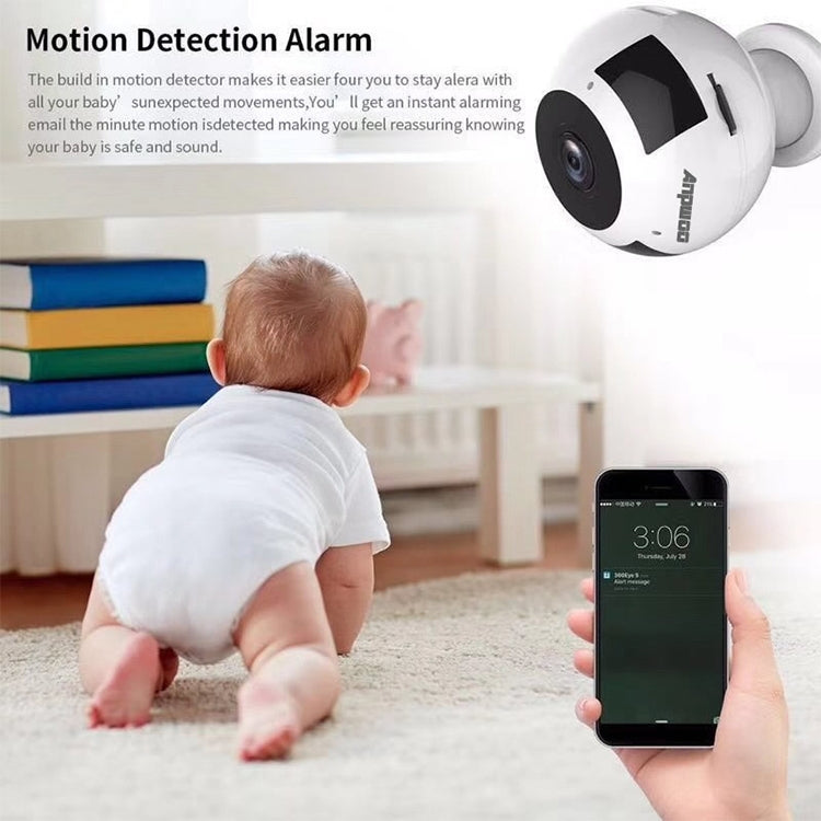 Telecamera IP WiFi panoramica 360° HD 960P con visione notturna