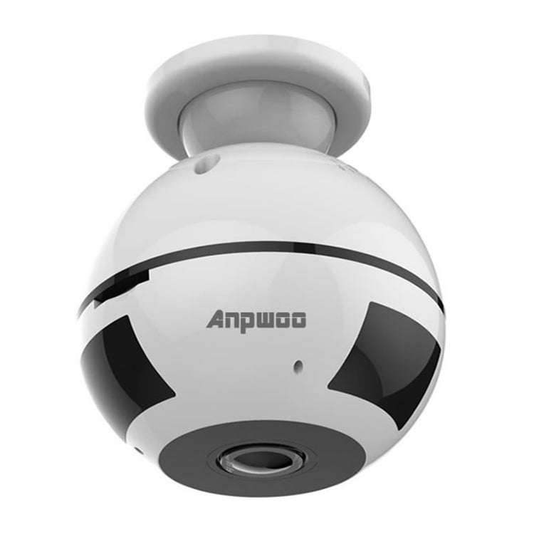 Anpwoo MN003 Telecamera IP WiFi HD panoramica a 360 gradi 960P, supporto rilevamento movimento e visione notturna a infrarossi e scheda TF (massimo 64 GB), MN003