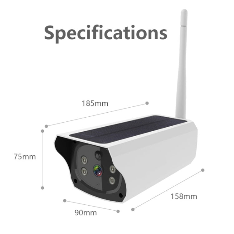 Telecamera IP solare VESAFE Y4P HD 1080P per esterni