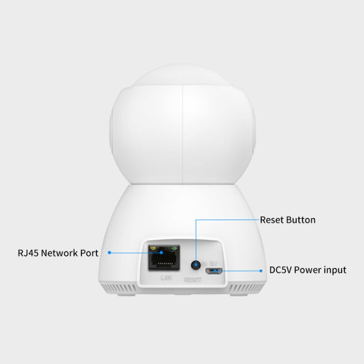 YT24 V380 Telecamera IP pan-tilt da 1,0 MP Telecamera di sicurezza intelligente WiFi, supporto scheda TF / Audio bidirezionale / Rilevamento movimento / Visione notturna, YT24 1.0MP