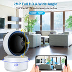 Telecamera IP WiFi 3MP con rotazione a 360° e audio bidirezionale