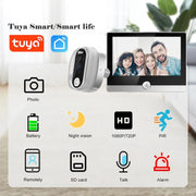 W1 4,3 pollici 1080P WiFi Smart Visual Campanello elettronico Supporto rilevamento movimento PIR, W1
