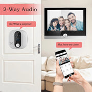 W1 4,3 pollici 1080P WiFi Smart Visual Campanello elettronico Supporto rilevamento movimento PIR, W1