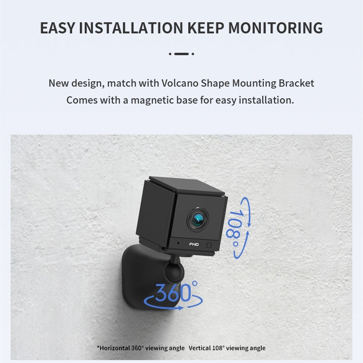CAMSOY S20 Telecamera WiFi 1080P con visione notturna