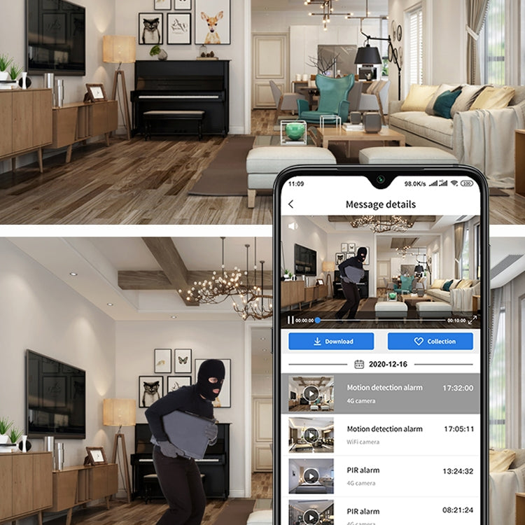CAMSOY S20 Telecamera WiFi 1080P con visione notturna