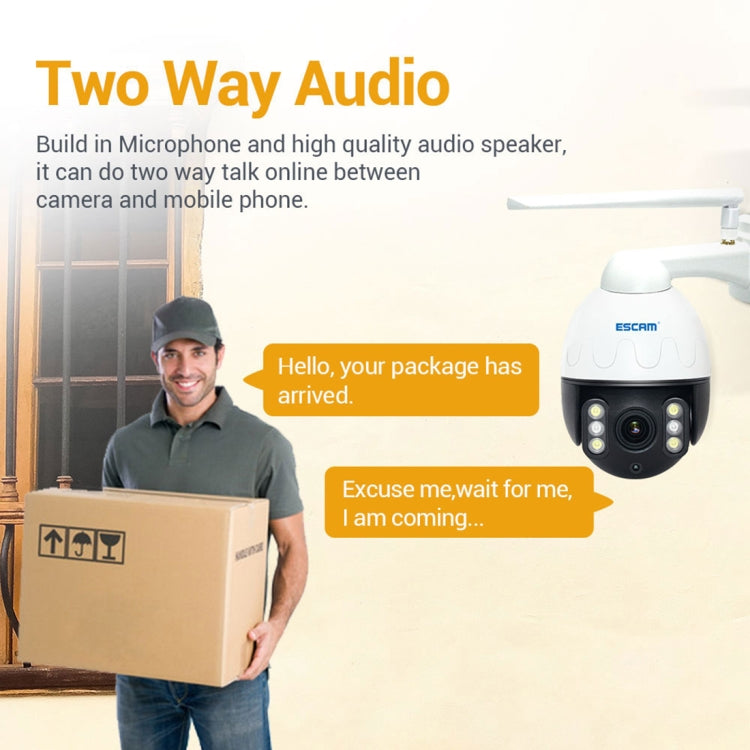 Telecamera IP impermeabile ESCAM Q5068 5MP WiFi PTZ