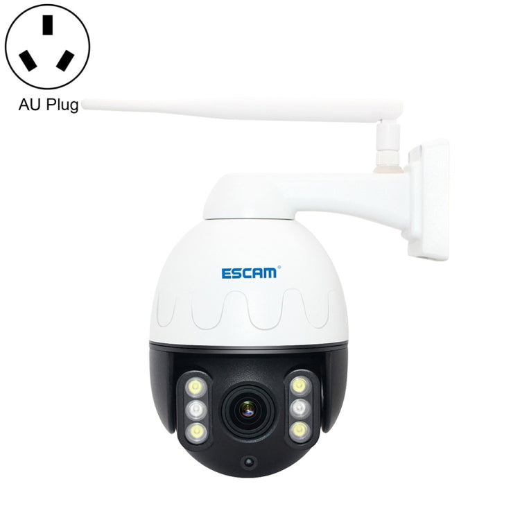 Telecamera IP impermeabile ESCAM Q5068 H.265 5MP Pan / Tilt / Zoom 4X WiFi, supporto ONVIF conversazione bidirezionale e visione notturna, presa AU, EU Plug, AU Plug, UK Plug, US Plug