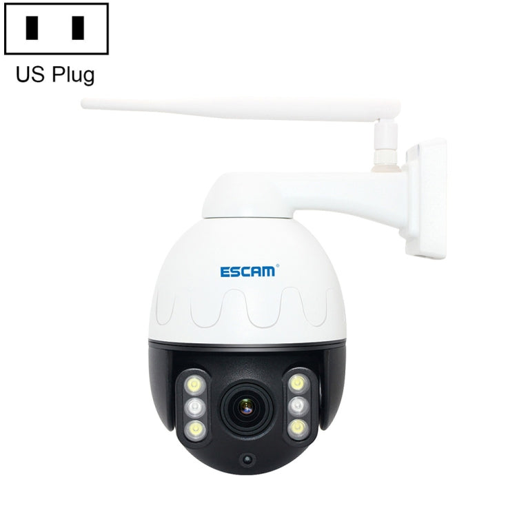 Telecamera IP impermeabile ESCAM Q5068 H.265 5MP Pan / Tilt / Zoom 4X WiFi, supporto ONVIF conversazione bidirezionale e visione notturna, presa AU, EU Plug, AU Plug, UK Plug, US Plug