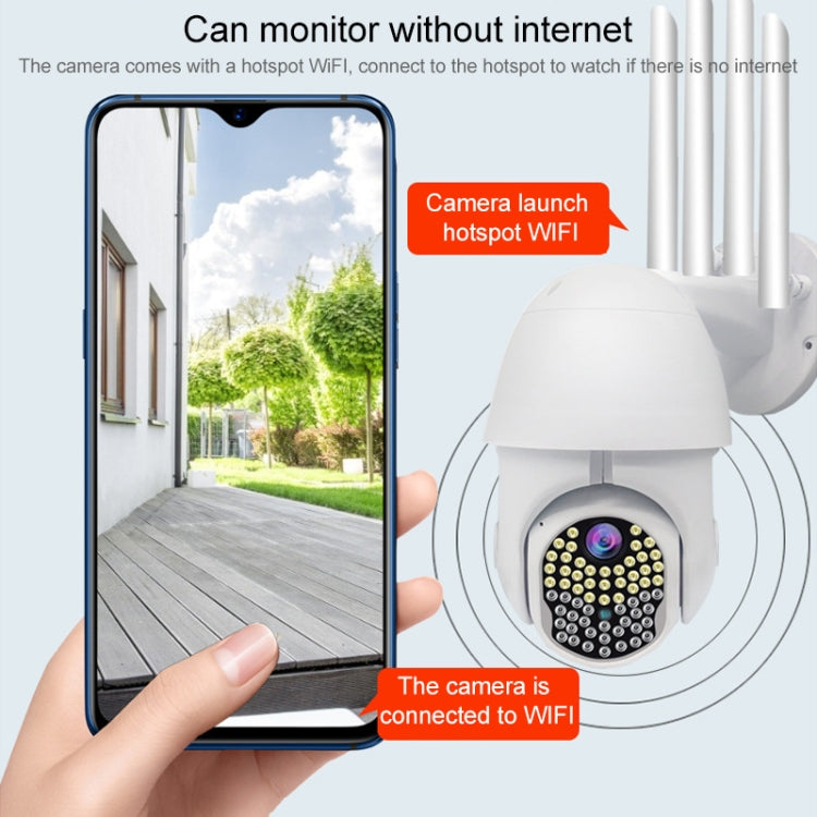 Telecamera IP WiFi HD 1080p con visione notturna e rilevamento
