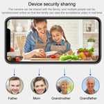 Telecamera IP WiFi HD 1080p con visione notturna e rilevamento