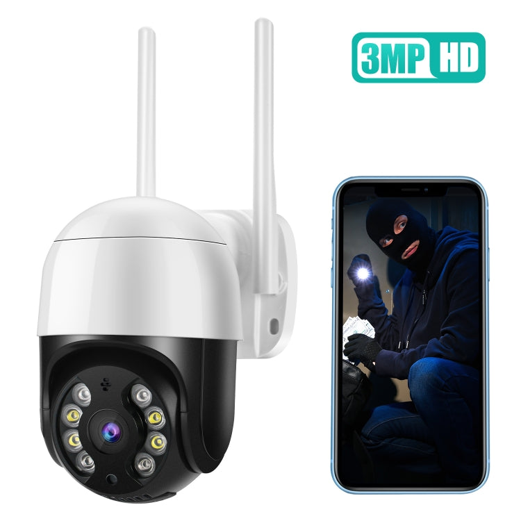 Telecamera IP WiFi QX29 HD da 3,0 MP, supporto per visione notturna e rilevamento del movimento, audio bidirezionale e scheda TF, presa AU, QX29