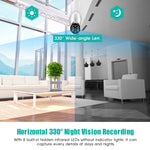 Telecamera Wi-Fi QX33 1080P PTZ panoramica 360°