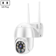 QX43-2 Telecamera WIFI rotante PTZ impermeabile con obiettivo 1080P 2.0MP IP66, supporto per visione notturna a infrarossi, citofono vocale bidirezionale e rilevamento del movimento e scheda TF da 128 GB, presa AU, QX43-2