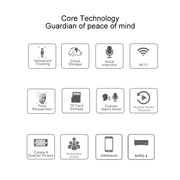 Telecamera IP wireless QX48 Pixel 1080P HD, supporto rilevamento movimento, visione notturna a infrarossi e scheda TF, QX48