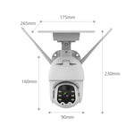 Telecamera IP wireless solare T21 1080P HD, supporta rilevamento del movimento, visione notturna a infrarossi e scheda TF, T21