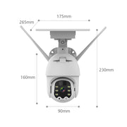 Telecamera IP wireless solare T21 1080P HD, supporta rilevamento del movimento, visione notturna a infrarossi e scheda TF, T21
