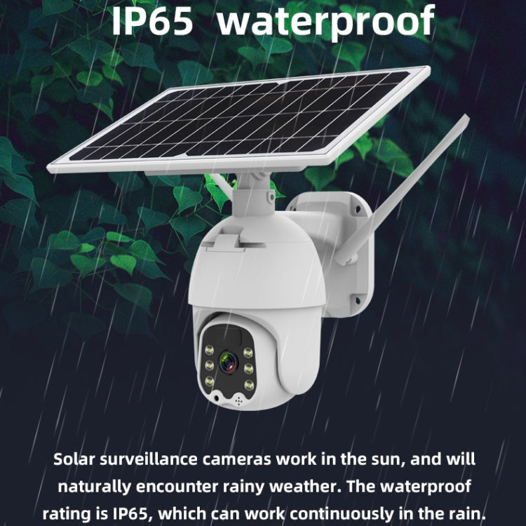 Telecamera IP wireless solare T21 1080P HD, supporta rilevamento del movimento, visione notturna a infrarossi e scheda TF, T21
