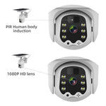 Telecamera IP wireless solare T21 1080P HD, supporta rilevamento del movimento, visione notturna a infrarossi e scheda TF, T21