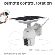 Telecamera IP wireless solare T21 1080P HD, supporta rilevamento del movimento, visione notturna a infrarossi e scheda TF, T21