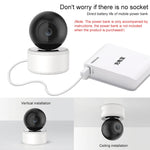 YT46 Telecamera per interni wireless HD con testa vibrante, supporto per rilevamento del movimento, visione notturna a infrarossi e scheda micro SD, spina AU, YT46