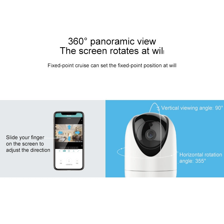 Telecamera wireless interna con testa vibrante HD