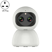 YT48 Telecamera binoculare con testa vibrante per rete interna wireless HD, supporto per rilevamento del movimento, visione notturna a infrarossi e scheda micro SD, presa AU, YT48