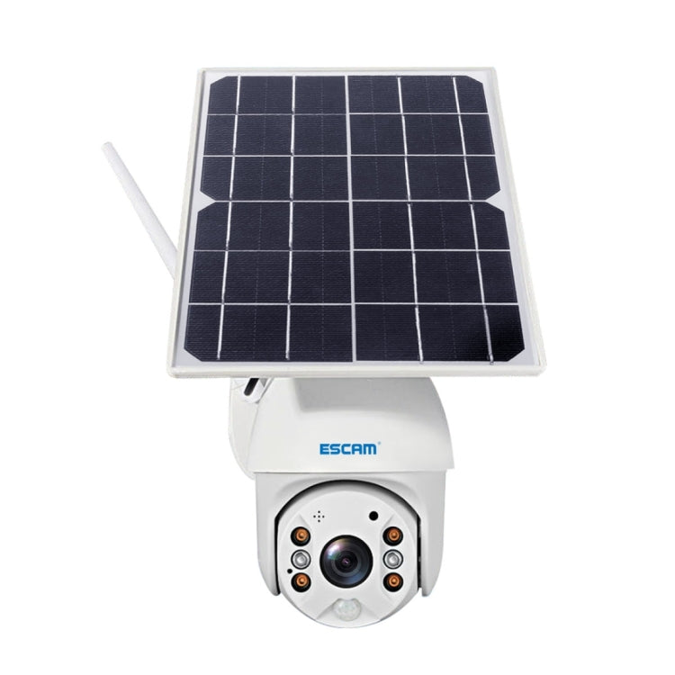 ESCAM QF280 HD 1080P IP66 Pannello solare WiFi impermeabile Telecamera IP PT con batteria, Supporto visione notturna/Rilevamento movimento/Scheda TF/Audio bidirezionale, with Battery