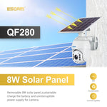 Telecamera IP ESCAM QF280 HD 1080P con pannello solare