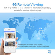 ESCAM QF480 Versione USA HD 1080P IP66 Impermeabile 4G Pannello solare PT Telecamera IP senza batteria, Supporto visione notturna/Rilevamento movimento/Scheda TF/Audio bidirezionale, without Battery(US Version)
