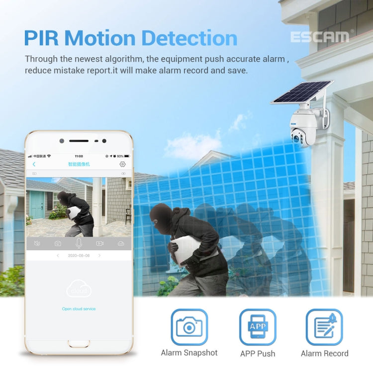 Telecamera IP 4G HD 1080P con pannello solare e batteria