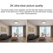 Originale Xiaomi 2.4GHz F1.4 Grande Apertura 3 Milioni di Pixel Telecamera Intelligente Wifi PTZ Versione 2K, Supporta Visione Notturna a Infrarossi e Rilevamento Umanoidi AI e Voce Bidirezionale e Scheda Micro SD da 32 GB, Spina USA, PTZ Version 2K