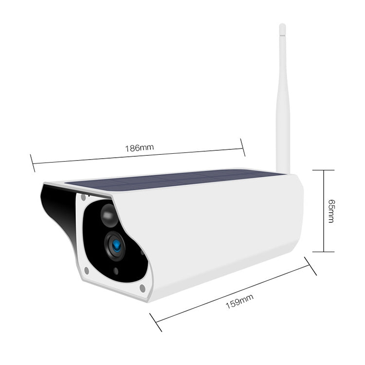 T1-2 2 Megapixel Versione WiFi IP67 Telecamera monitor solare HD impermeabile senza batteria e memoria, supporta visione notturna a infrarossi e rilevamento del movimento / Allarme e citofono vocale e sorveglianza mobile, WiFi Version