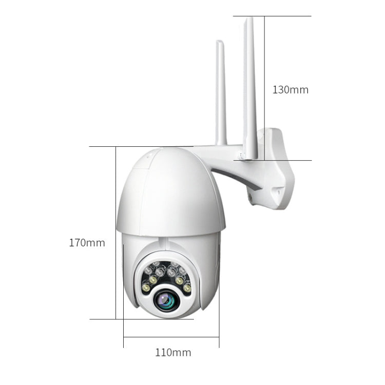 Q10 Telefono cellulare da esterno Ruota da remoto WiFi wireless 10 luci Telecamera HD per visione notturna IR, Supporto video di rilevamento del movimento / Allarme e registrazione, Spina UK, Q10 IR Night Vision, Q10 IR