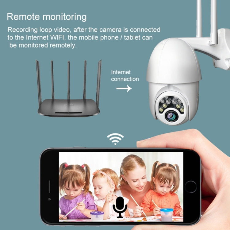 Q10 Telefono cellulare da esterno Ruota da remoto WiFi wireless 10 luci Telecamera HD per visione notturna IR, Supporto video di rilevamento del movimento / Allarme e registrazione, Spina UK, Q10 IR Night Vision, Q10 IR