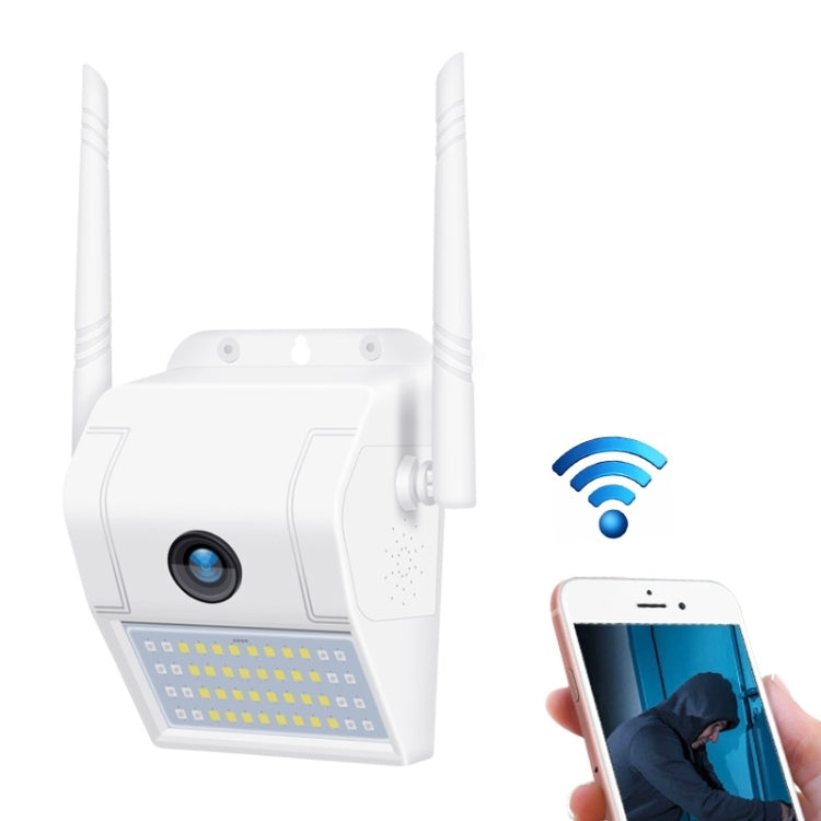 DP11 2 Megapixel IP66 Lampada da parete impermeabile Telecamera IP wireless, supporto per visione notturna multipla e monitoraggio remoto del telefono cellulare e citofono vocale e rilevamento del movimento/allarme e scheda di memoria da 128 GB, DP11